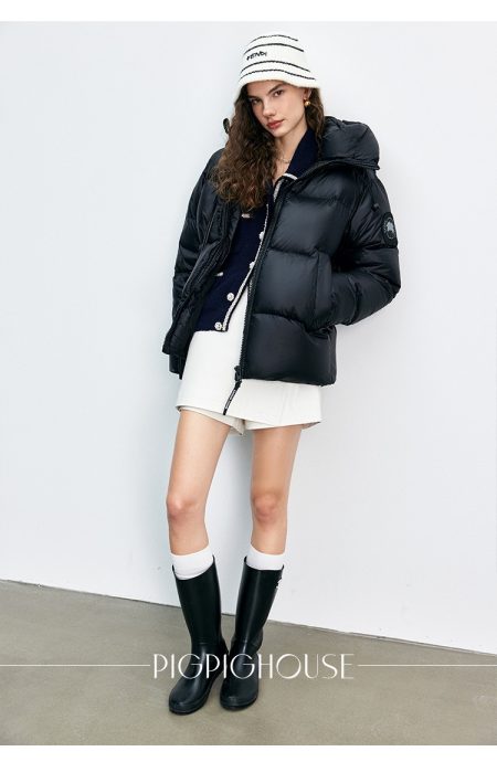 Canada Goose Cypress short down jacket, silver gray, black, sizes S M L XL.