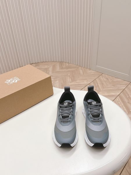 Loewe x On Cloudtilt 2.0 running shoes for couples. Collaboration combines On's technology with Loewe's craftsmanship. Made from recycled materials. Sizes 35-45.