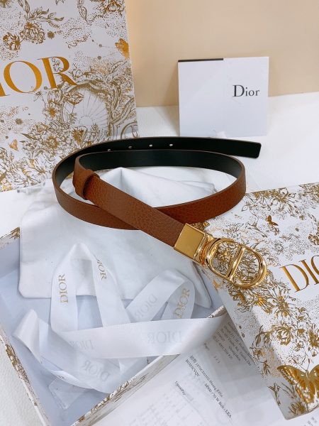 Dior Saddle Belt, reversible hardware, grained and smooth calfskin, soft, 2.0cm width.
