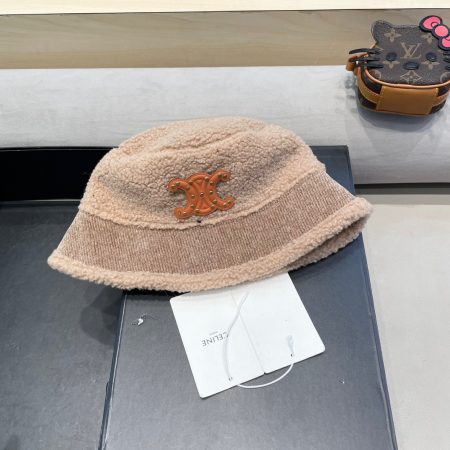 Celine 2024 autumn-winter new lambswool fisherman hat, iconic monogram series, simple yet recognizable, unisex.