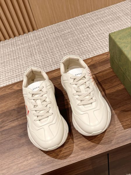 Top Gucci Rhyton sneakers. Upgraded quality, near authentic. Dongguan supply. Latest colors in stock. Men's 39-44, Women's 35-39. Premium materials & construction.
