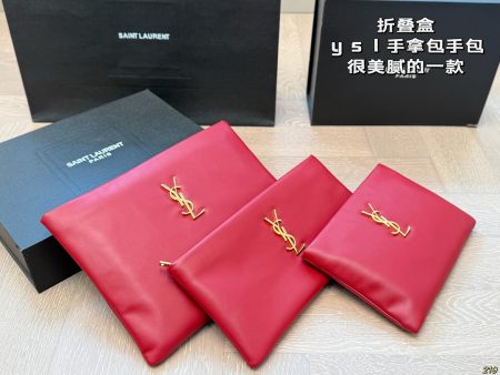 YSL foldable clutch, beautiful and trendy design. Dimensions: 29 21/29 14/22 15
