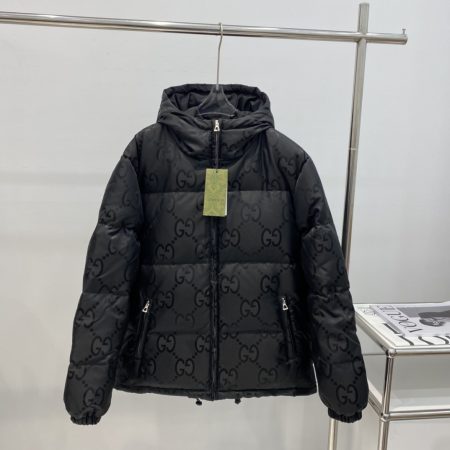 Gucci GG-print down jacket, autumn/winter new style, unisex sizes S-XL.
